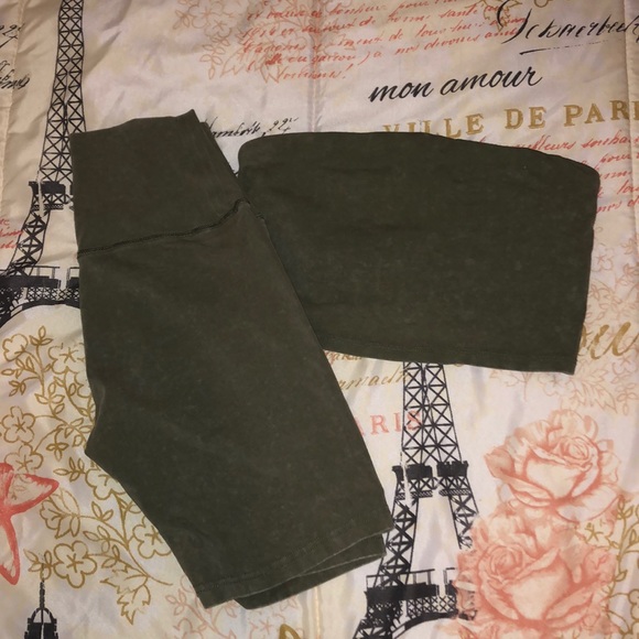 aerie Tops - Aerie Biker Short and Bralette Set